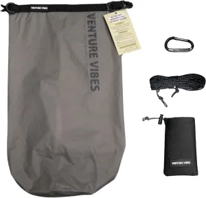 | Premium Ultralight Bear Bag Kit for Backpacking | 10L Dry Bag - Neoprene Rock Sack - Reflective Slick Rope - Hanging Food Storage for Camping and Backpacking (Dark Grey)