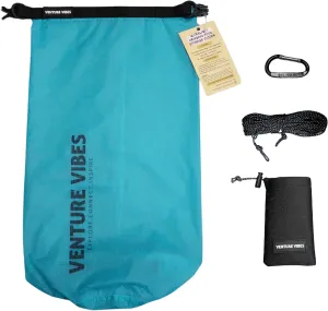 | Premium Ultralight Bear Bag Kit for Backpacking | 10L Dry Bag - Neoprene Rock Sack - Reflective Slick Rope - Hanging Food Storage for Camping, Hiking, Backpacking, Thru Hiking (Blue)