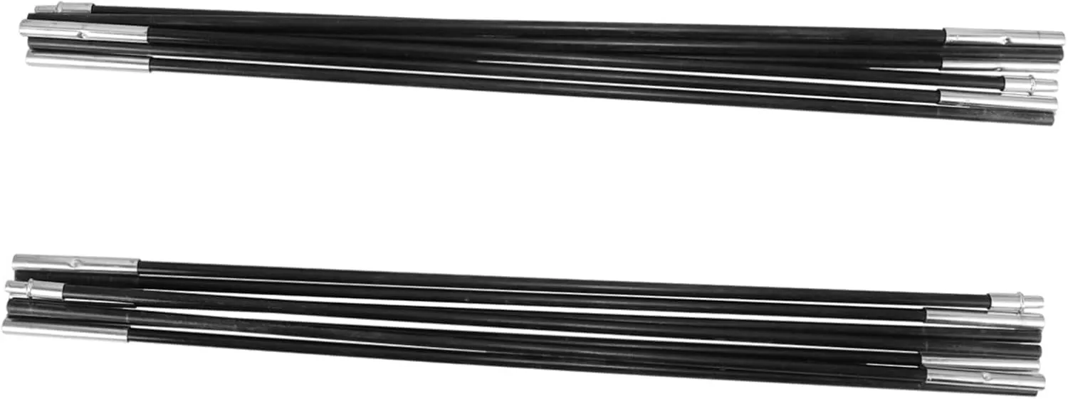 1 Set Fiberglass Tent Poles Replacement for Camping Tarp Tent Pole Kit