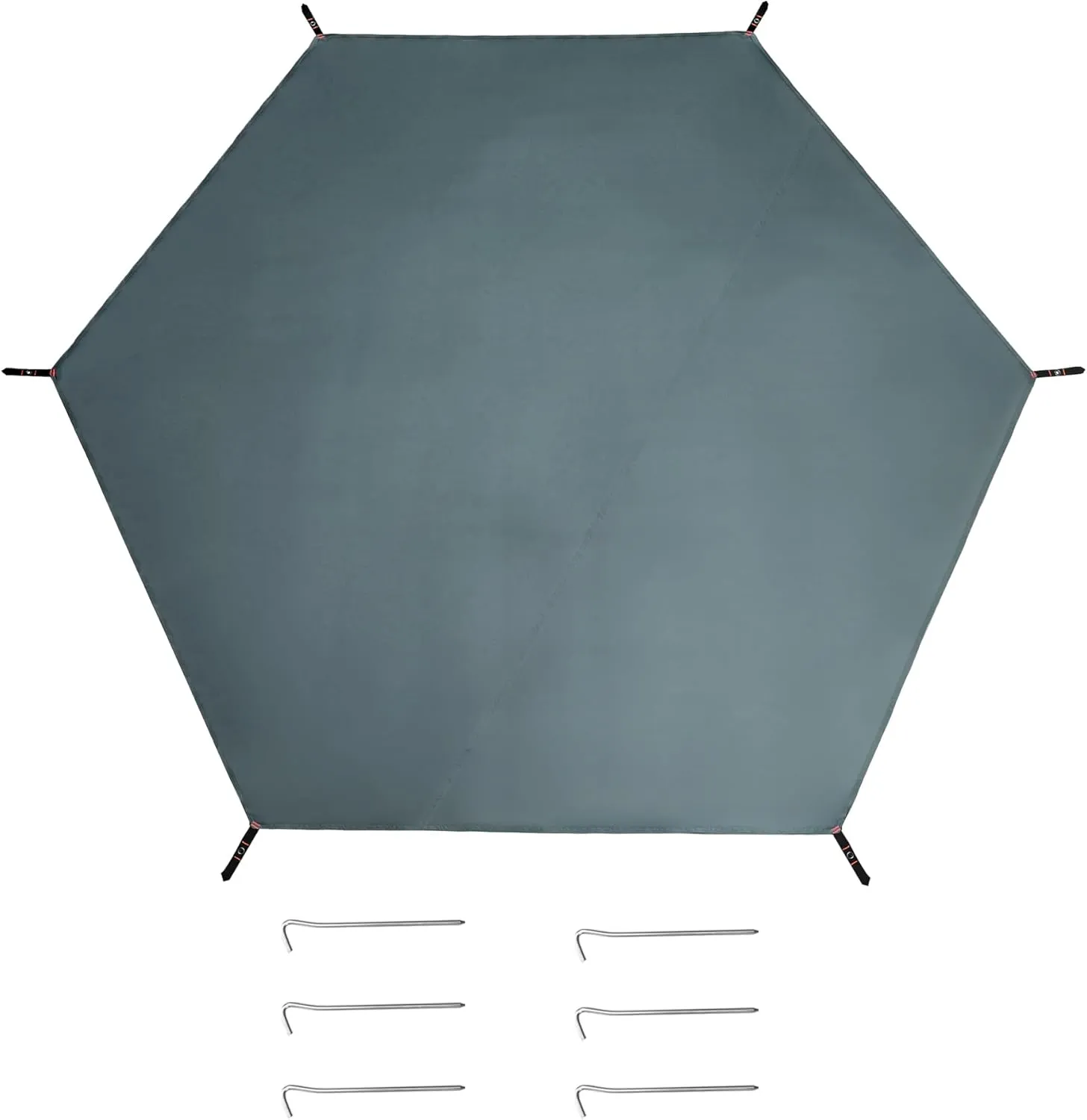 1 Set Waterproof Tent Tarp with Ground Nails, Tent Ground Sheet Mat for Camping Hiking, Tent Floor, Waterproof Camping Tarp, 102.36"x86.61", Gray