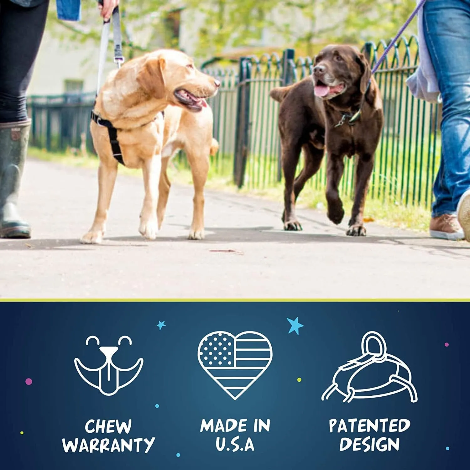 2 Hounds Design Freedom No Pull Dog Harness, Adjustable Harness and Leash Set, Easy Walking & Comfortable Control, Fits Small, Medium & Large Dogs, Solid Colors, Made in USA, 1" LG, Teal