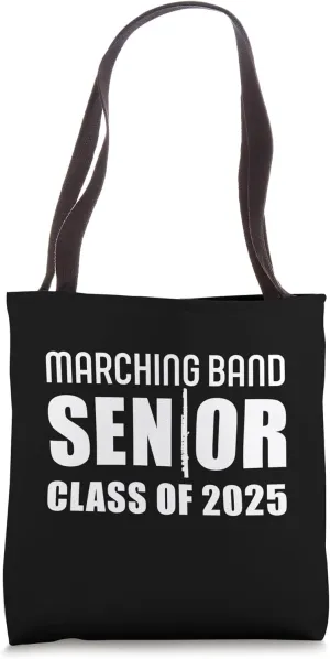 2025 Senior Flute Player Class of 2025 Marching Band Flutist Tote Bag