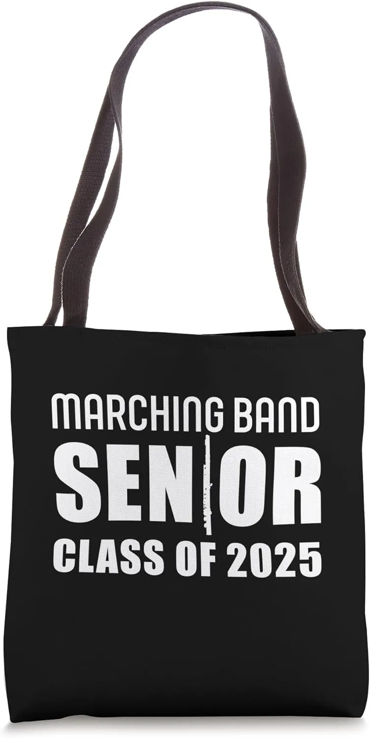 2025 Senior Flute Player Class of 2025 Marching Band Flutist Tote Bag