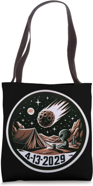 2029 Flyby Asteroid Near Earth 99942 Apophis Close Approach Tote Bag