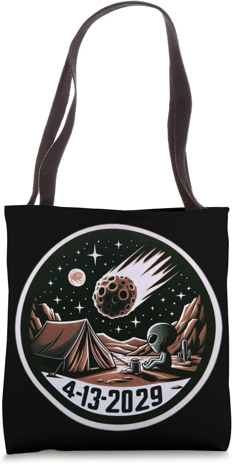 2029 Flyby Asteroid Near Earth 99942 Apophis Close Approach Tote Bag