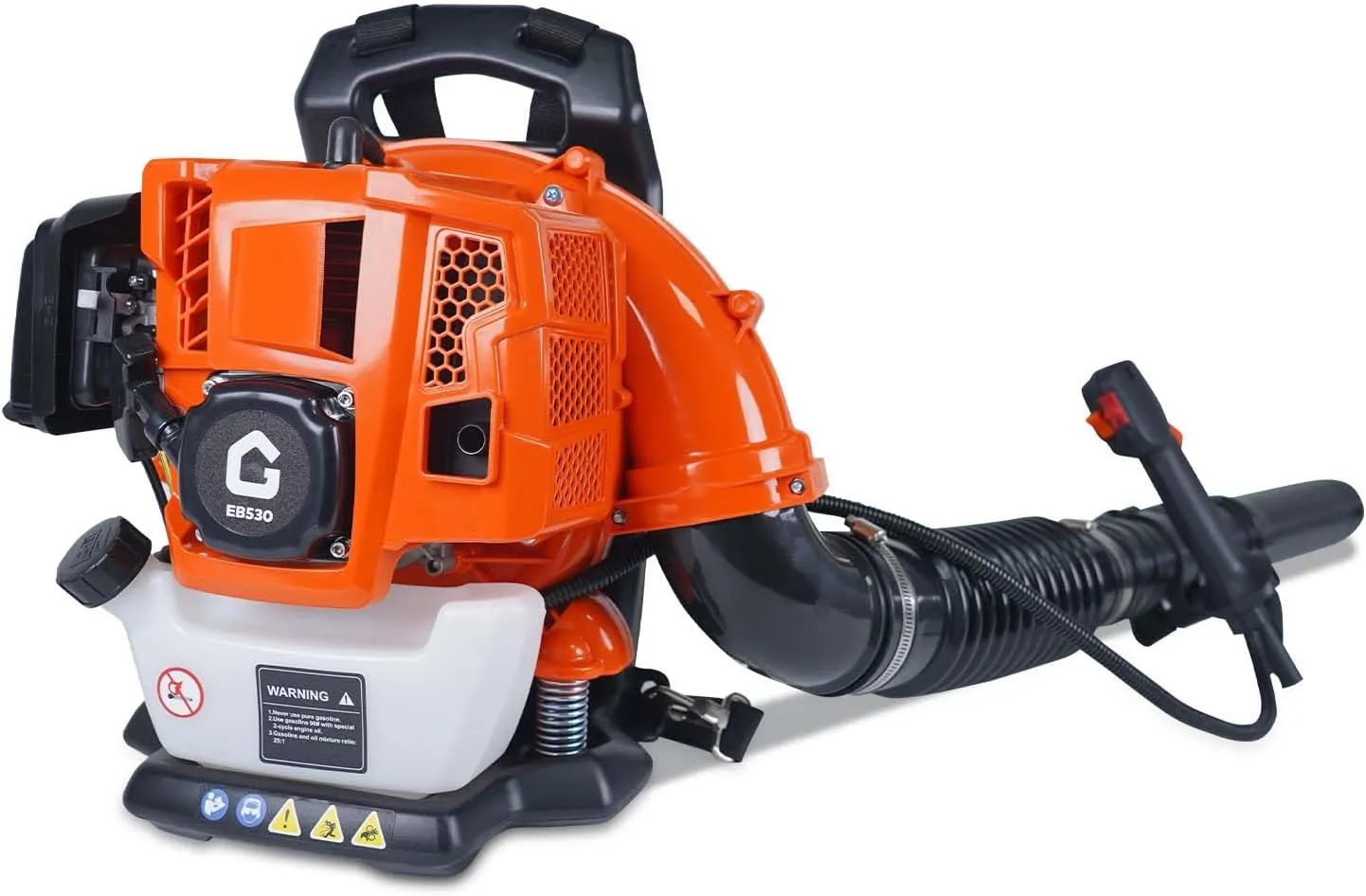 2.2 HP Backpack Gas Leaf Blower, 52CC 2 Stroke 780 CFM 270 MPH, Powerful Clearing Performance and Ergonomic, Variable Speed & Cruise Control Gas Powered Leaf Blower for Lawn Care and Snow Blowing