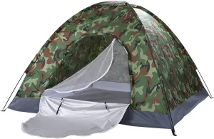 3-4 Person Camping Dome Tent Camouflage