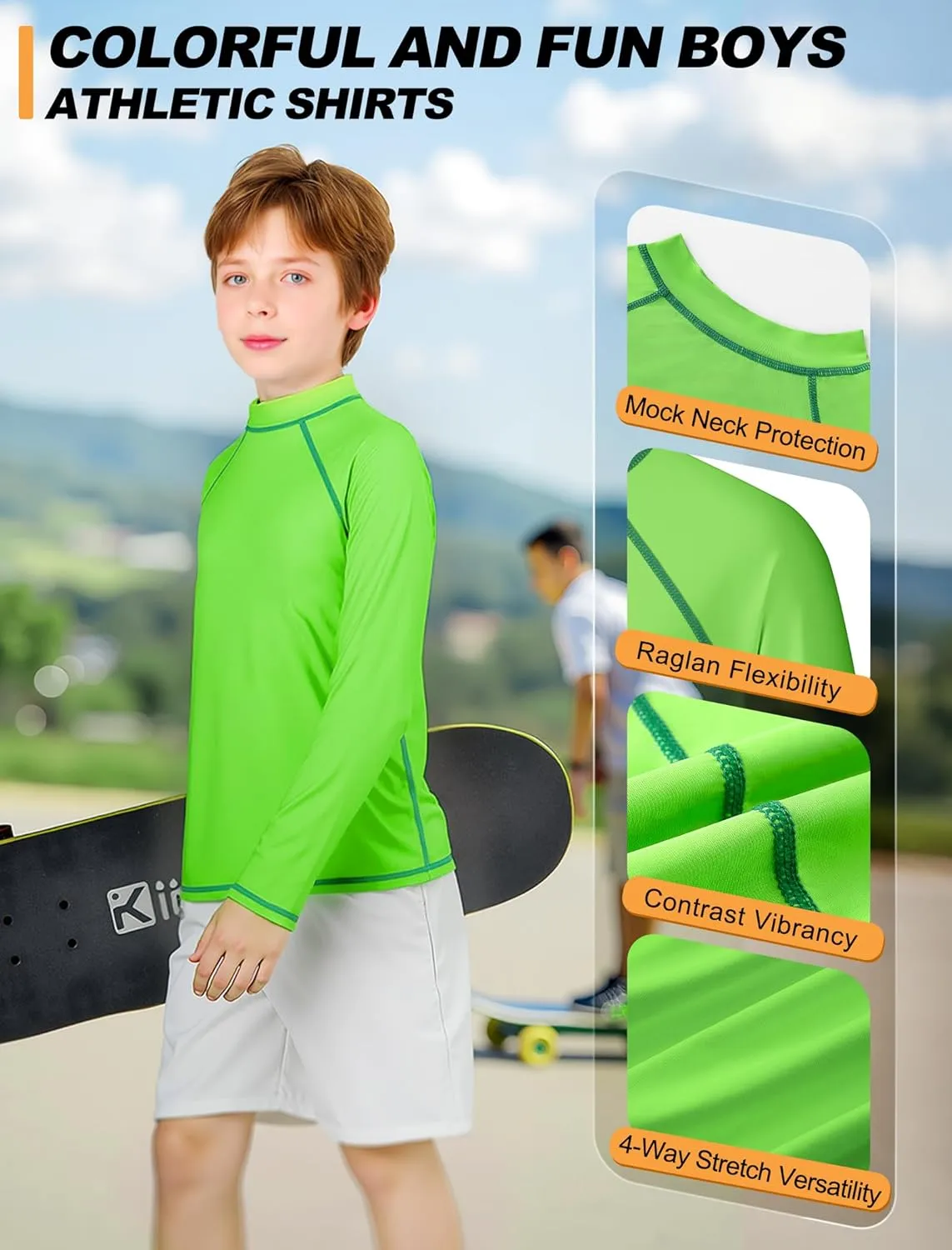 3 Pack Boys Rash Guard Swim Shirt Long Sleeve UPF 50  Sun Protection Kids Youth SPF Water Beach Swimwear Tops Quick Dry