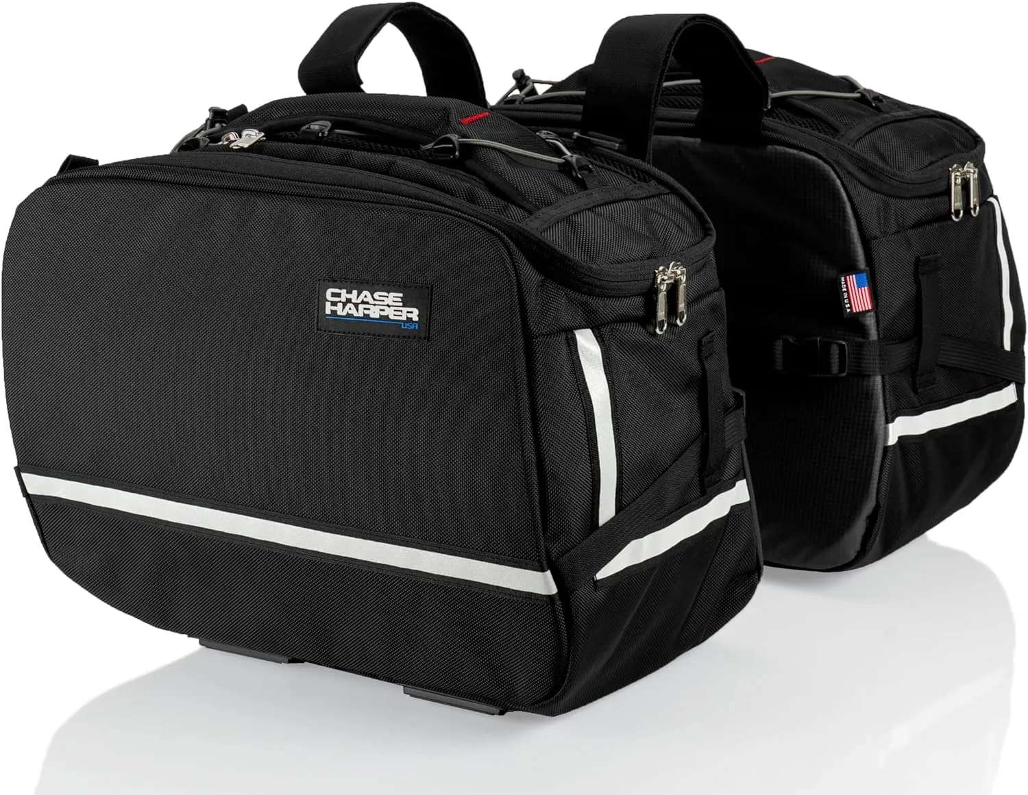 3550 Aeropac II Saddle Bags - Water-Resistant, Industrial Grade Ballistic Nylon w/Thermoplastic Insert, Anti-Scratch Vinyl on Inward Facing Wall, 14" L x 9" W x 10.5" H (Per Side)