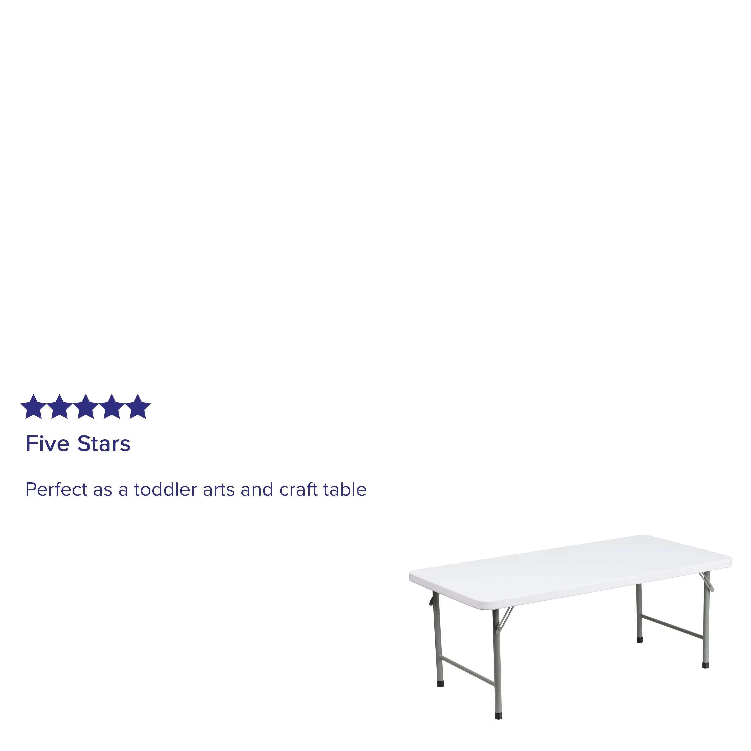 4.93-Foot Kid's Plastic Folding Table