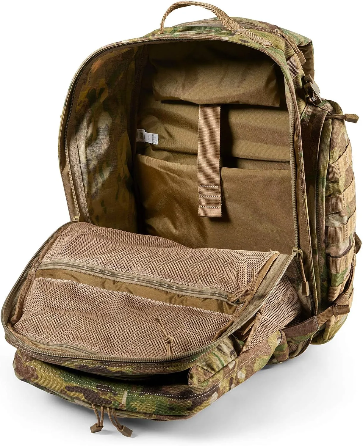 5.11 Tactical Backpack‚ Rush 72 2.0‚ Military Molle Pack, CCW with Multiple Compartments, 55 Liter, Large, Style 56565‚ Multicam