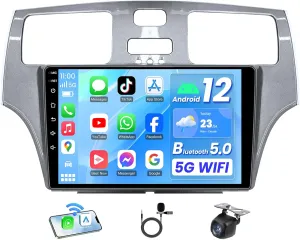 5G WiFi Car Radio Stereo for Lexus ES250 ES300 ES330 2002 2003-2006: Wireless Carplay/Android Auto Car Stereo Upgrade with 9 Inch IPS Touch Screen GPS Navigation Backup Camera Bluetooth FM Radio