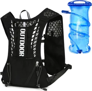 5L Hydration Pack for Women- Running Vest with 1.5L Water Bladder, Lightweight Water Backpack for Hiking, Running, Biking, and Raves - Reflective Safety Design, Comfort Fit