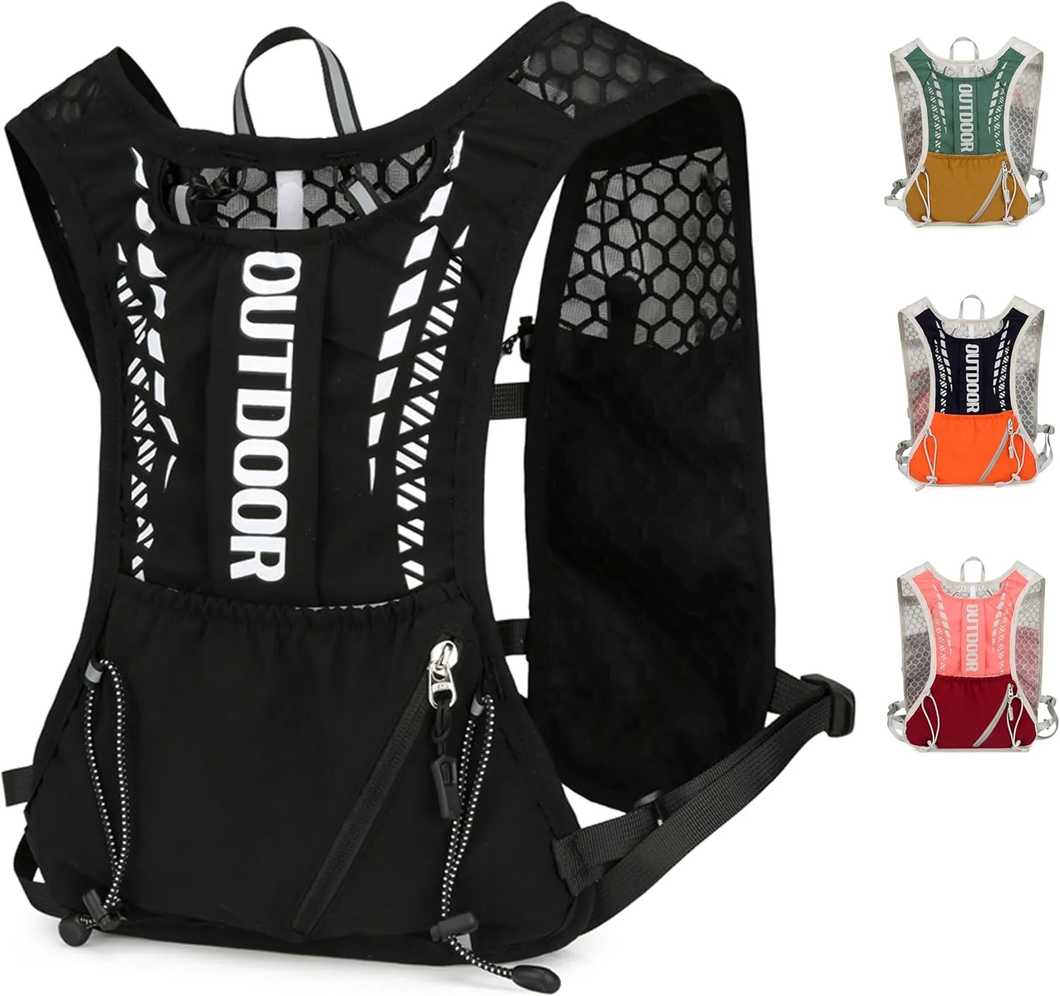 5L Hydration Pack for Women- Running Vest with 1.5L Water Bladder, Lightweight Water Backpack for Hiking, Running, Biking, and Raves - Reflective Safety Design, Comfort Fit