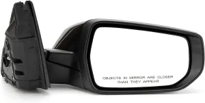 7-Pin Right Passenger Side Door Mirror Fit For 2016-2022 Chevy Malibu LT Hybrid with Turn Signal Light & Heated, Replace# GM1321539, 84288103| Black