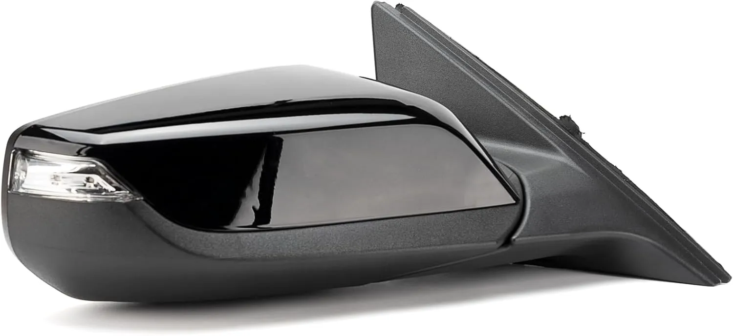 7-Pin Right Passenger Side Door Mirror Fit For 2016-2022 Chevy Malibu LT Hybrid with Turn Signal Light & Heated, Replace# GM1321539, 84288103| Black