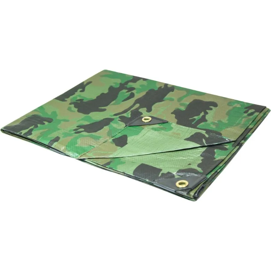 8' x 10' Camouflage Poly Tarpaulin
