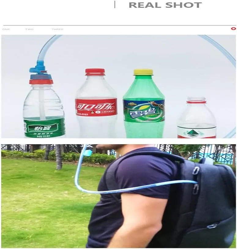 95cm Leak-Proof Hydration Tube, Self-Locking Nozzle, Food-Grade Silicone Hose for Hiking, Cycling, Running, Camping