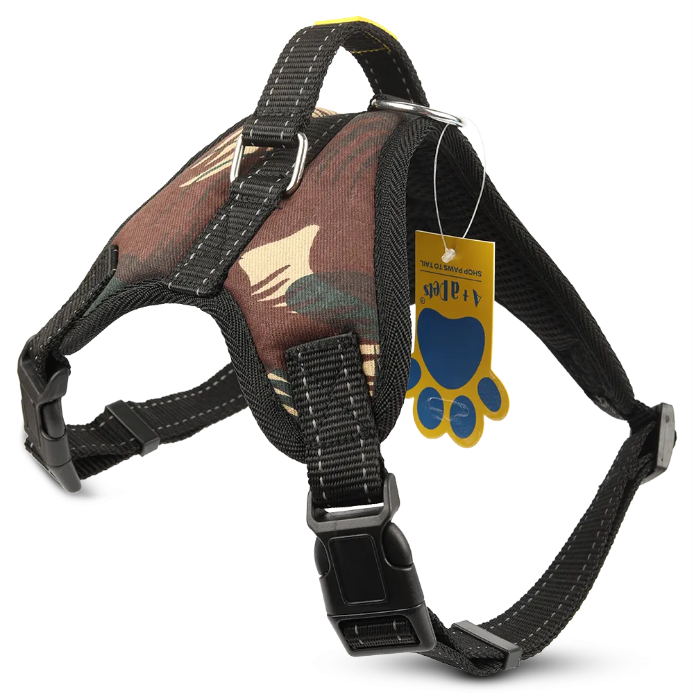 A A Pets' Heavy Duty Padded, Reflective Stitches H Style Harness