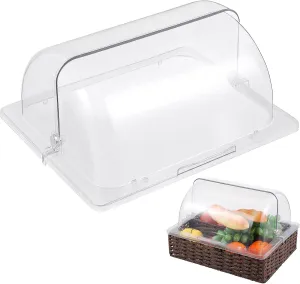 Acrylic Food Screen Dome Cheese Cloche Dome Transparent Dessert Display Dome Cover Food Screen Protector Cover for Party Dessert Cake Cover Display Buffet Clear Food Tent Cover