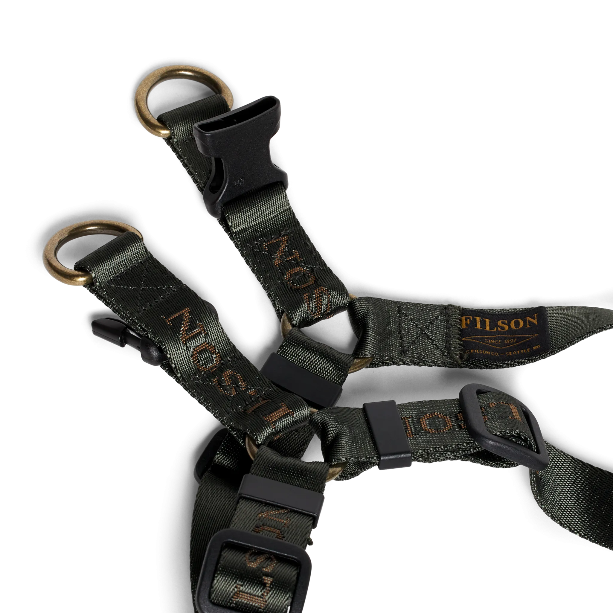 Adjustable Nylon Harness - Dark Timber