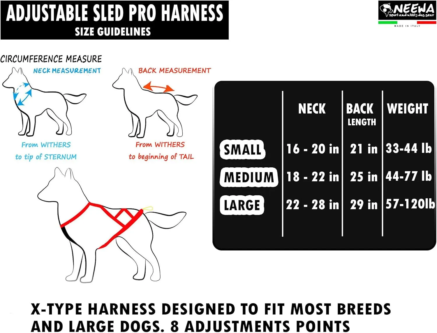Adjustable Sled Pro Dog Harness