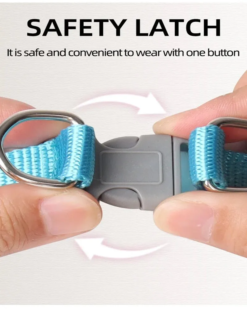 Adjustable Small Dog Harness & Leash Set - Comfortable, Breathable Fabric for Small Breeds