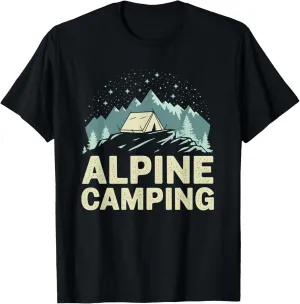 Alpine Camping Night Stars Camp Adventure T-Shirt