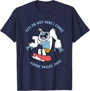 Alpine Valley Ohio Yeti Snowboarding Tubing Snow Sledding T-Shirt