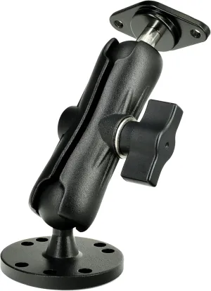Aluminum Mount with Diamond Ball Base and Round Plate Industry-Standard AMPS Hole Pattern 1" Ball Mount Compatible with RAM B Size