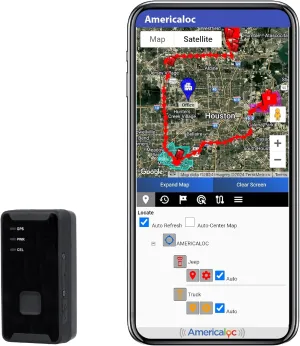 AMERICALOC GPS Tracker. GL300 MXW Series. No subscription required. Pay as you go. Magnet included.