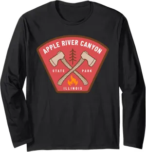 Apple River Canyon State Park Illinois Camp Fire Vacation Long Sleeve T-Shirt