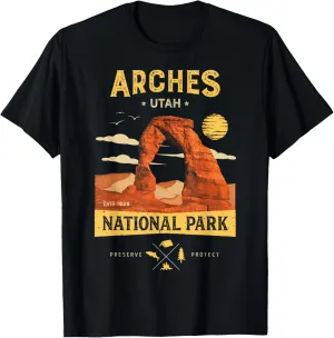 Arches National Park T Shirt Delicate Arch Vintage Utah Gift T-Shirt