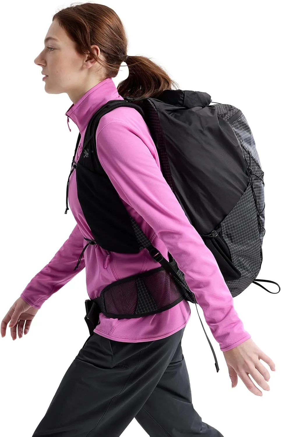 Arc'teryx Aerios 35 Backpack | Precision-Fit Ultralight 35L Hiking Pack - Redesign | Black, Regular