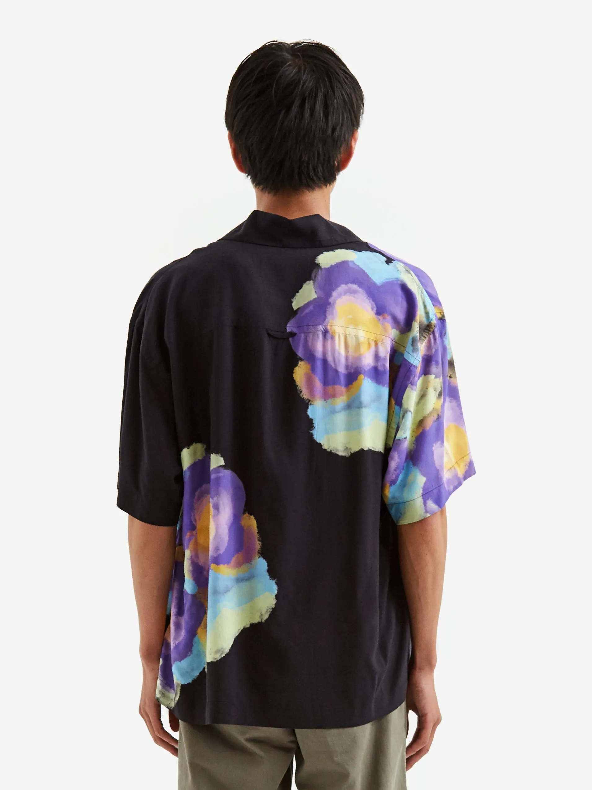 Awake NY Bouquet Camp Shirt - Black Floral