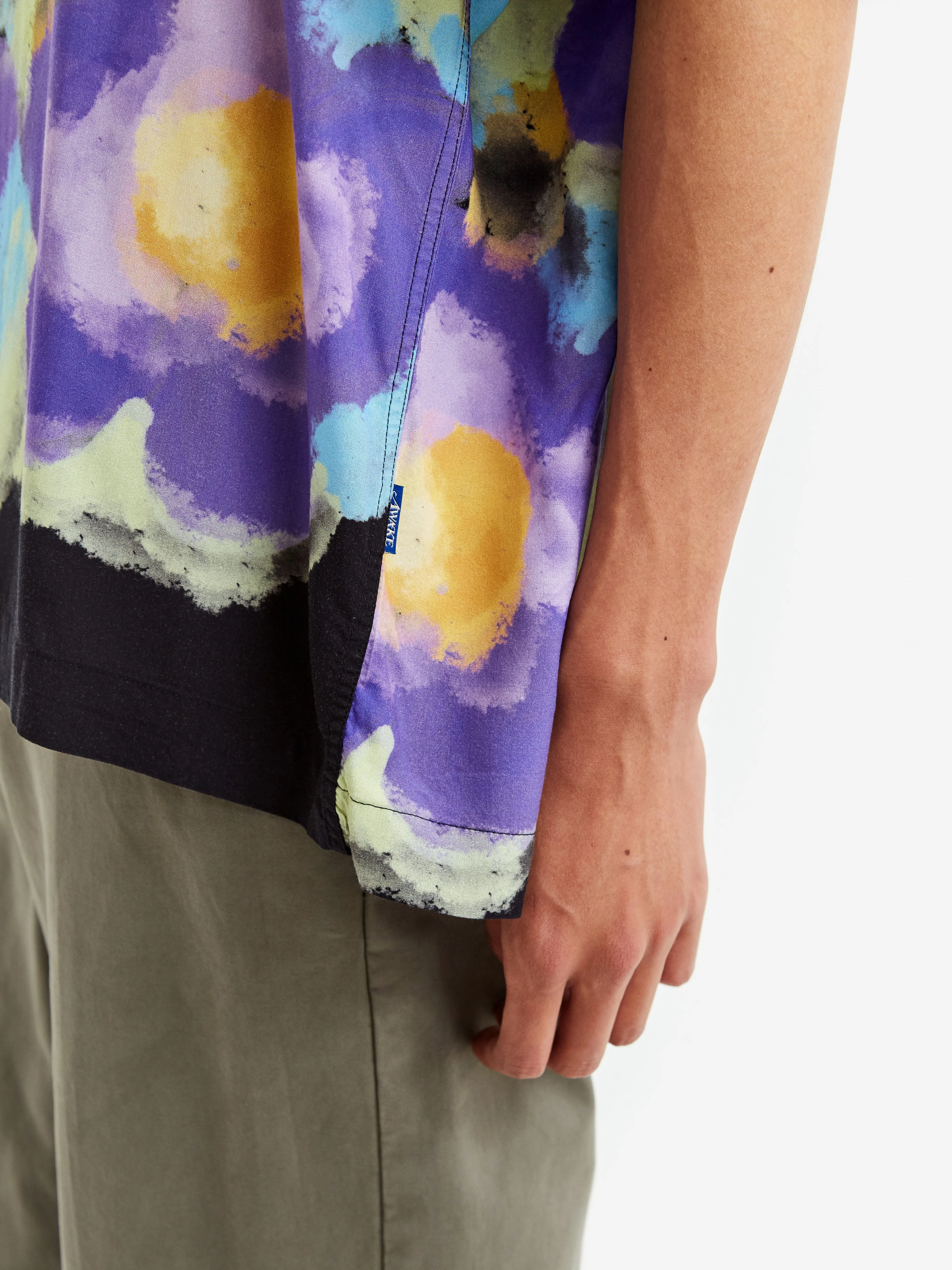 Awake NY Bouquet Camp Shirt - Black Floral