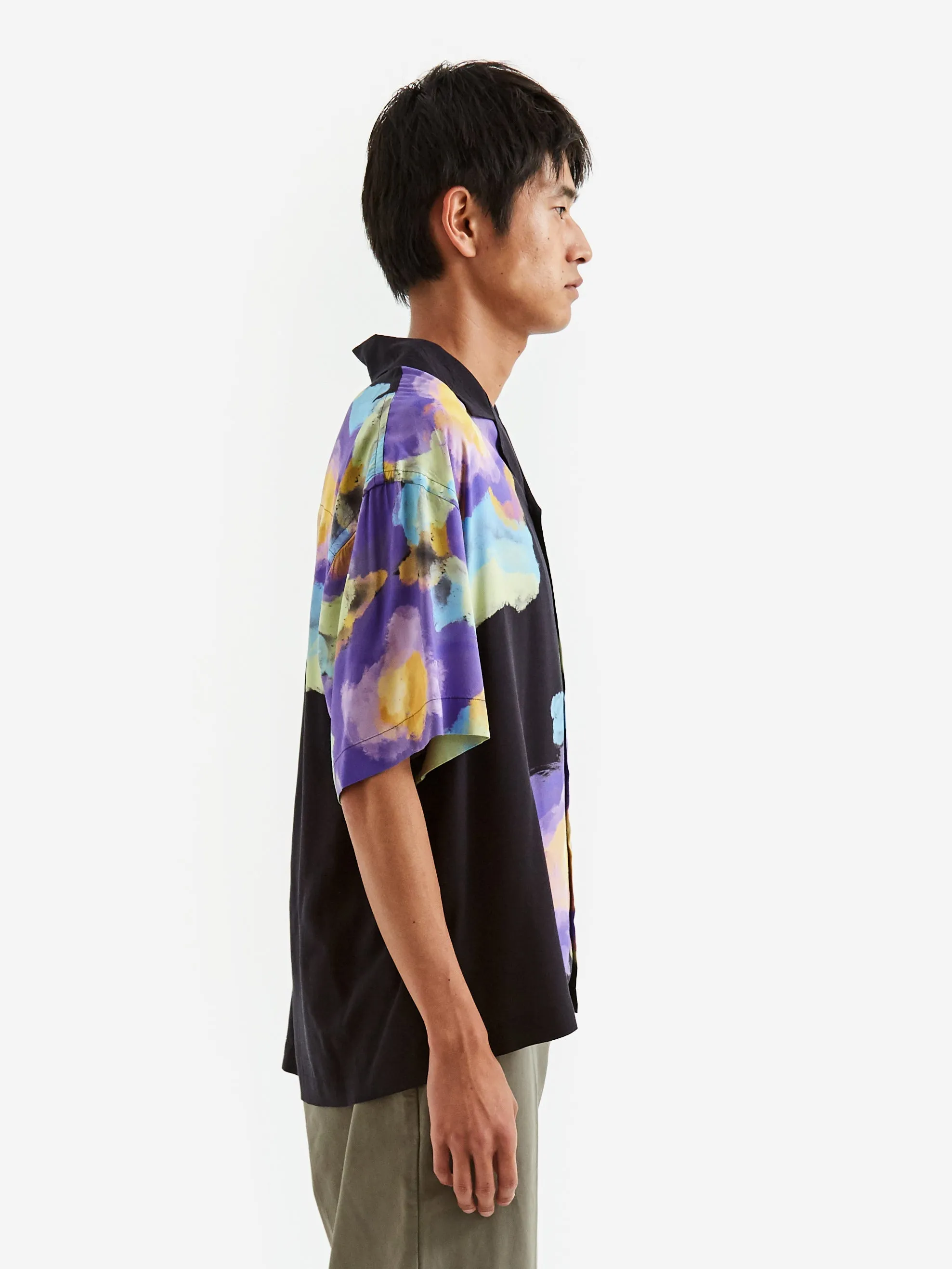 Awake NY Bouquet Camp Shirt - Black Floral