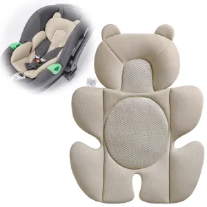 Baby Support Cushion - Breathable 3D Mesh Infant Insert for Strollers, Car Seats, High Chairs, and More - Perfect for Newborns (Cream)