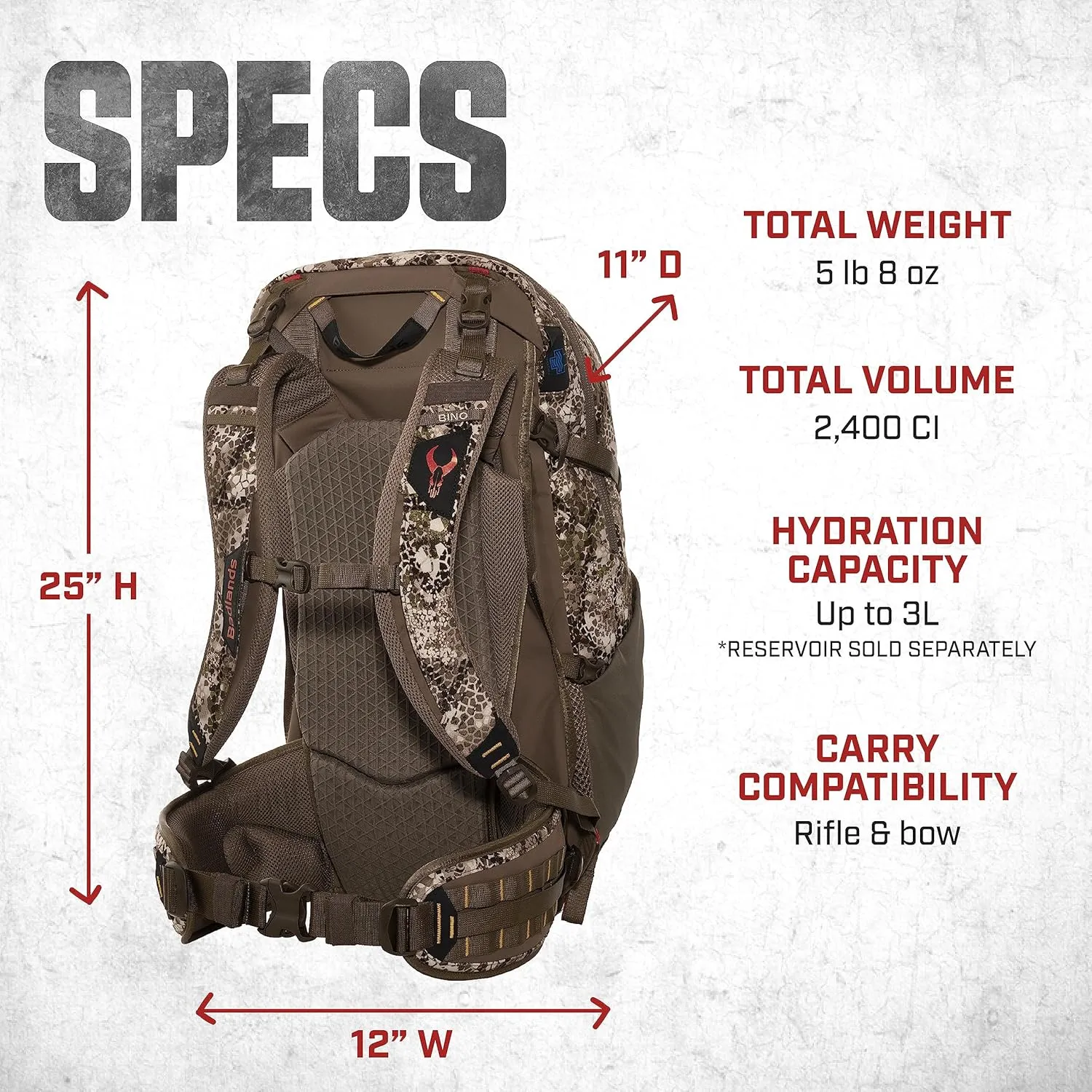 Badlands MRK 2 Pack | Super Durable Hunting Pack for Meat-Hauling in Tough Conditions, Mud, One Size