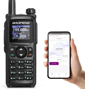BAOFENG UV-28 PLUS Ham Radio Handheld with GPS & APP Programming, 10W Long Range Walkie Talkie Dual Band Two Way Radio, FM AM AIR NOAA Receiver with Frequency Copy, 1000CHs, 2800mAh Battery USB-C Port