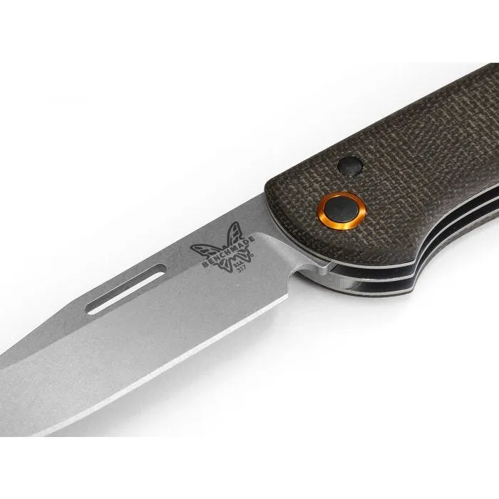 Benchmade 317-1 Weekender CPM-S30V 2.97" 1.97" Blades Micarta Folding Knife