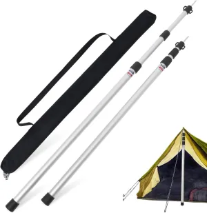 BESPORTBLE Adjustable Canopy Tent Poles 230cm Length Sturdy Aluminum Sun Shelter Accessories