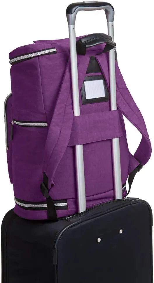 biaggi Zipsak Travel Laptop Backpack - TSA Friendly, Fits 16-inch Notebook, Perfect for Men & Women, College, Business, and Work (Purple)