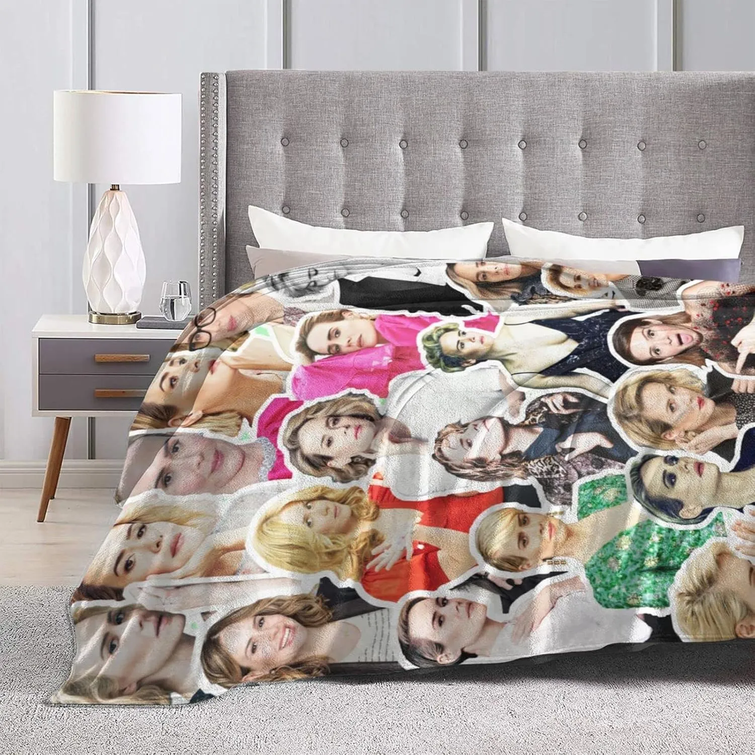 Blanket Sarah Paulson Soft and Warm Lightweight Fluffy Throws Blankets Gift for Beach Yoga Bedroom Living Room Decoration Sofa Camping Trip Dorm Decor All Season