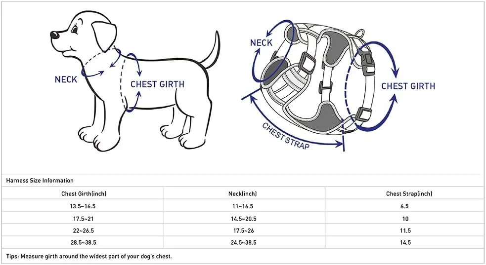 Blueberry Pet Soft & Comfy 3M Reflective Dog Harness Vest | Mesh Padded No Pull Dog Harness w/Back Clips | Multi-Colored Stripe - Dark Green and Pink | Reflective Dog Harness for Large Dogs