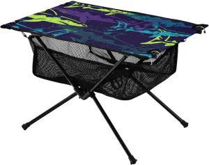 Bolaz Outdoor Folding Portable Picnic Camping Table-Cool Color Shark,Storage Mesh for Camping Gear Accessories, Hiking, Mountaineering, Outdoor Travel