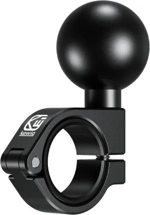 BRCOVAN 1.5'' Ball Mount, Aluminum Alloy Handlebar Clamp Base, Fit for Round Rails 0.875'' / 1'' / 1.125'' / 1.26'' in Diameter, Compatible with RAM Mounts C Size 1.5 Inches Ball Double Socket Arm