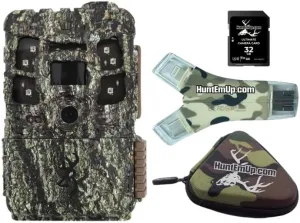 Browning Defender Pro Scout Max Trail Camera Bundle 32GB Ultimate SD Card and High-Speed Card Reader with Zipper case