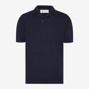 Brunello CucinelliI Lightweight Knit Camp  Collar Polo