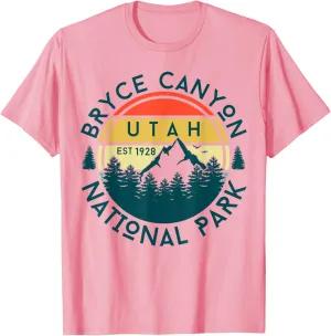 Bryce Canyon Utah Nature Hiking Outdoors Travel Retro Girls T-Shirt